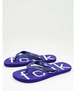 FCUK French Connection Flips Flops Bright Blue White  - $1,234.40 MXN