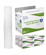 Dynarex Stretch Gauze Bandages 6&quot; x 4.1 yds Non-Sterile, 48/Case - $33.94 CAD