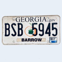 2016 United States Georgia Barrow County Passenger License Plate BSB 5945 - £13.22 GBP