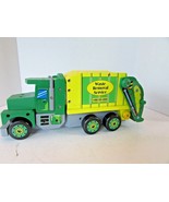 WOOD VEHICLE CONSTRUCTION KIT WASTE REMOVAL SVCE TRUCK GREEN YELLOW BUIL... - £4.34 GBP