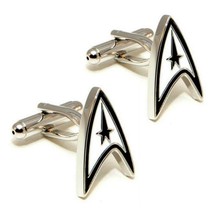 Star Trek Cufflinks Insignia Science Fiction Fan Nerd New W Gift Bag Pair Men&#39;s - £9.44 GBP