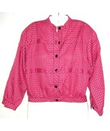 Vintage Top 1970s Umba For Parnes Feinstein Lightweight Jacket Mod Pink ... - £27.20 GBP