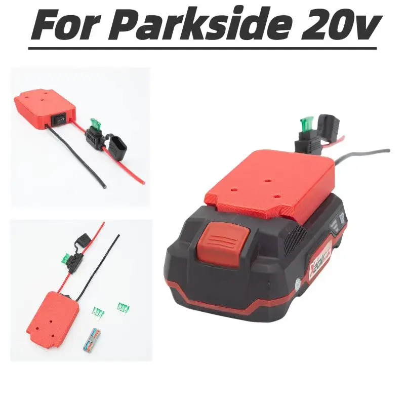 Power Wheels Adapter For Lidl Parkside X20V Lithium Battery Power Connector DIY  - £50.18 GBP