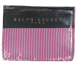 NEW $350 Polo Ralph Lauren Tarquin Queen Sheet!  Purple  600 TC   Made in France - £129.83 GBP