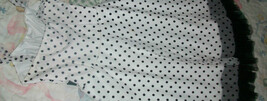 JUSTICE WHITE WITH BLACK POLKA DOT DRESS Sz 6 - $22.99