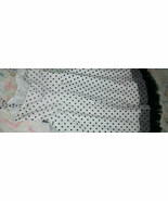 JUSTICE WHITE WITH BLACK POLKA DOT DRESS Sz 6 - $31.44 CAD