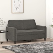  2-seater Sofa Dark Grey Velvet 47.2 in Durable 2-Seater Sofa - $4,538.76 MXN