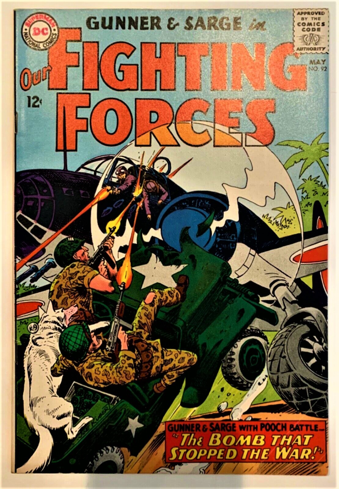 Primary image for Our Fighting Forces Comic Book #92 Gunner and Sarge, DC Comics 1964 FINE  