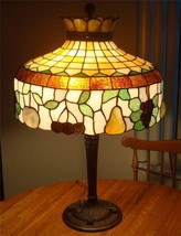 Early 1900&#39;S Williamson Leaded Glass Table Lamp - £1,066.56 GBP