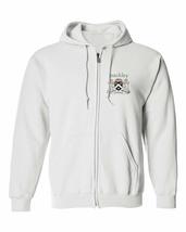 Buckley Irish Coat of Arms Full Zip Hoodie - White - Size Large - £28.17 GBP