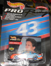 Hot Wheels &quot;John Andretti&quot; #43 Race Car Blue/Red Race Car On sealed Card - $2.50