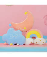Rainbow clouds and moon plush toys - £12.23 GBP