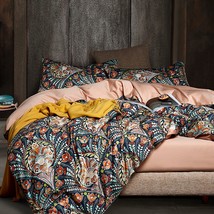 King Size Comforter Set Floral Bedding Boho Comforter Sets - £55.85 GBP