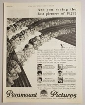1928 Print Ad Paramount Pictures Movie Stars Harold Lloyd,Clara Bow,Bebe... - $15.28