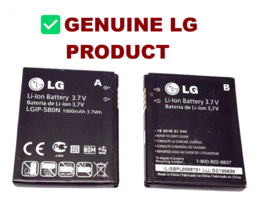 Battery LGIP-580N For Lg Lotus Elite LX610 Mystique UN610 Bliss 1000mAh Oem - £3.11 GBP