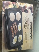 New in Box Presto 07047 Cool Touch Electric Griddle Black Kitchen Pancakes Cook - £44.37 GBP