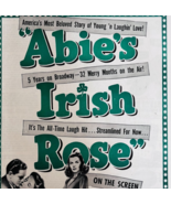 1947 Abie&#39;s Irish Rose Movie Advertisement Michael Chekhov Film Vintage ... - $41.13 CAD