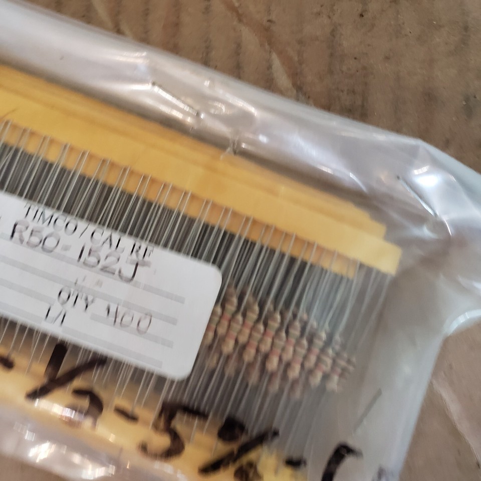 NEW LOT OF 400 Carbon Film Resistor # R50-152J / R-1.5k-1/2-5% tan 1.5K Item image 2