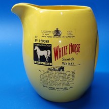 Vintage White Horse Scotch Whisky Pitcher Jug Promo - RARE SHAPE - SHIPS... - £22.47 GBP