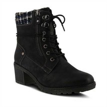 Womens Boots Ankle Water Resistant Spring Step Black Hellewn Shoes-sz 40   US 9 - £37.23 GBP