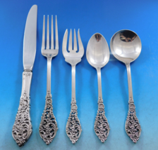 Florentine Lace by Reed &amp; Barton Sterling Silver Flatware Set 12 Service 63 pcs - £2,902.58 GBP