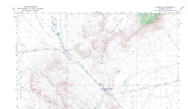 Reveille Quadrangle, Nevada 1968 Topo Map USGS 15 Minute Topographic - £17.40 GBP