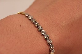 Authenticity Guarantee 
18K Gold Mini Heart Bracelet with 10 Diamond 16.5 CM ... - £795.67 GBP