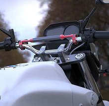 Motorcycle Aluminum Alloy Carbon Fiber Balance Bar Handlebars - £69.44 GBP+