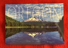 Oregon Postcard Mt. Hood from Tillamook Lake New Unposted - $3.99