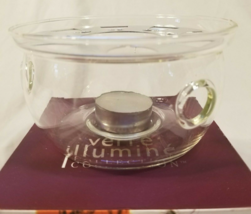 Teavana Verre Illumine Collection Purete Warmer With Tealight Candle - £9.38 GBP