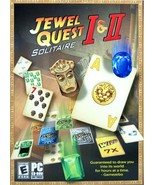 JEWEL QUEST SOLITAIRE 1 &amp; 2.MORE THAN 200 LAYOUTS.BRAND NEW RETAIL FREE ... - £7.66 GBP