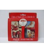 Vintage Coca Cola Playing Cards Christmas Santa 334 Double Deck Sealed 1... - €11,05 EUR