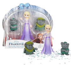 Disney Frozen II Elsa &amp; Trolls 4in Doll New in Package - £10.38 GBP