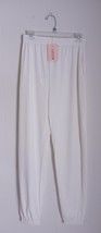 Missguided Ivory Ribbed Joggers Women&#39;s Size 6 NEW - $14.70