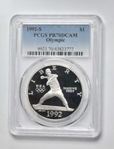1992 S Olympic -Baseball Commemorative-PCGS-PR70 DCAM- Blue Label - £312.90 GBP