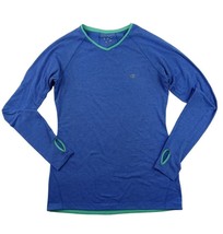 Women&#39;s Blue Champion M Long Sleeve Shirt Stripe - £5.06 GBP