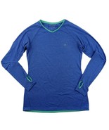 Women&#39;s Blue Champion M Long Sleeve Shirt Stripe - £5.06 GBP