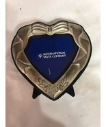 International Silver Company Heart Shape Picture Frame Free Standing Shi... - $509.42 MXN