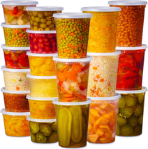 48 Pack Plastic Deli Containers with Lids (16, 32 Oz 24 Each) - Food Sto... - £22.02 GBP