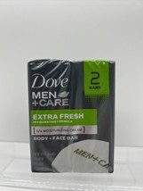 Dove Men+Care Extra Fresh  Body and Face Bar  2 Bars each 3.75 oz - £3.37 GBP