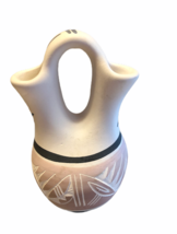 Mesa Verde Pottery Wedding Vase Ute/Native American Signed Silas Nav w/ Paper - £18.62 GBP