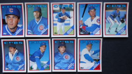 1988 Topps Traded Chicago Cubs Team Set of 9 Baseball Cards - £3.91 GBP