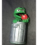 VINTAGE sesame Street OSCAR THE GROUCH PVC FIGURINE 3.5” High Quality AP... - $25.00