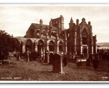 RPPC Melrose Abbey Cemetery Melrose Scotland UNP Postcard W22 - £6.24 GBP