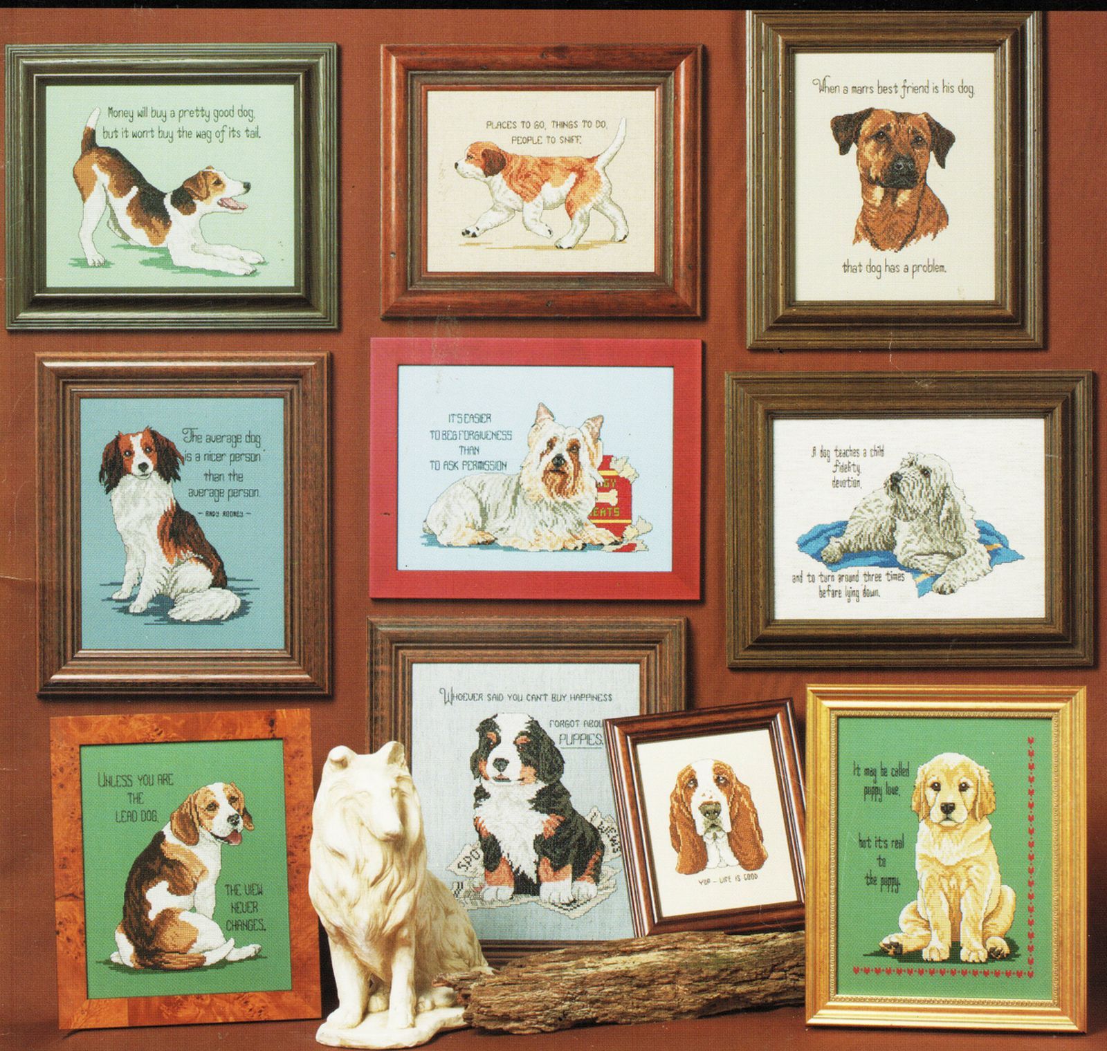 Cross Stitch Tailwaggers #1 Dog Puppy Sayings Jeanette Crews Designs Patterns - $13.99