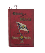 Vintage Hamburg American Line Cruise Guide Through Europe Guidebook Maps... - $93.61 CAD