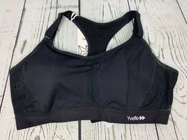 Sports Bras for Women High Impact Adjustable Lace Hollow Detail Black XL - £22.77 GBP