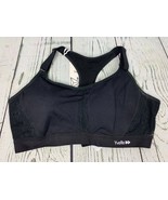 Sports Bras for Women High Impact Adjustable Lace Hollow Detail Black XL - £22.41 GBP