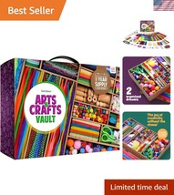 All-in-One Arts &amp; Crafts Vault - 1000 Pieces for Kids Ages 4-12 - Gift R... - $52.50