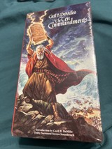 Cecil B DeMille 1956 The Ten Commandments 2-VHS 1989 Charlton Heston Yul... - $14.84